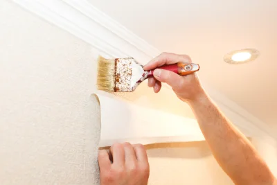Pose de papier peint à Saleich — revêtements muraux et toiles de verre